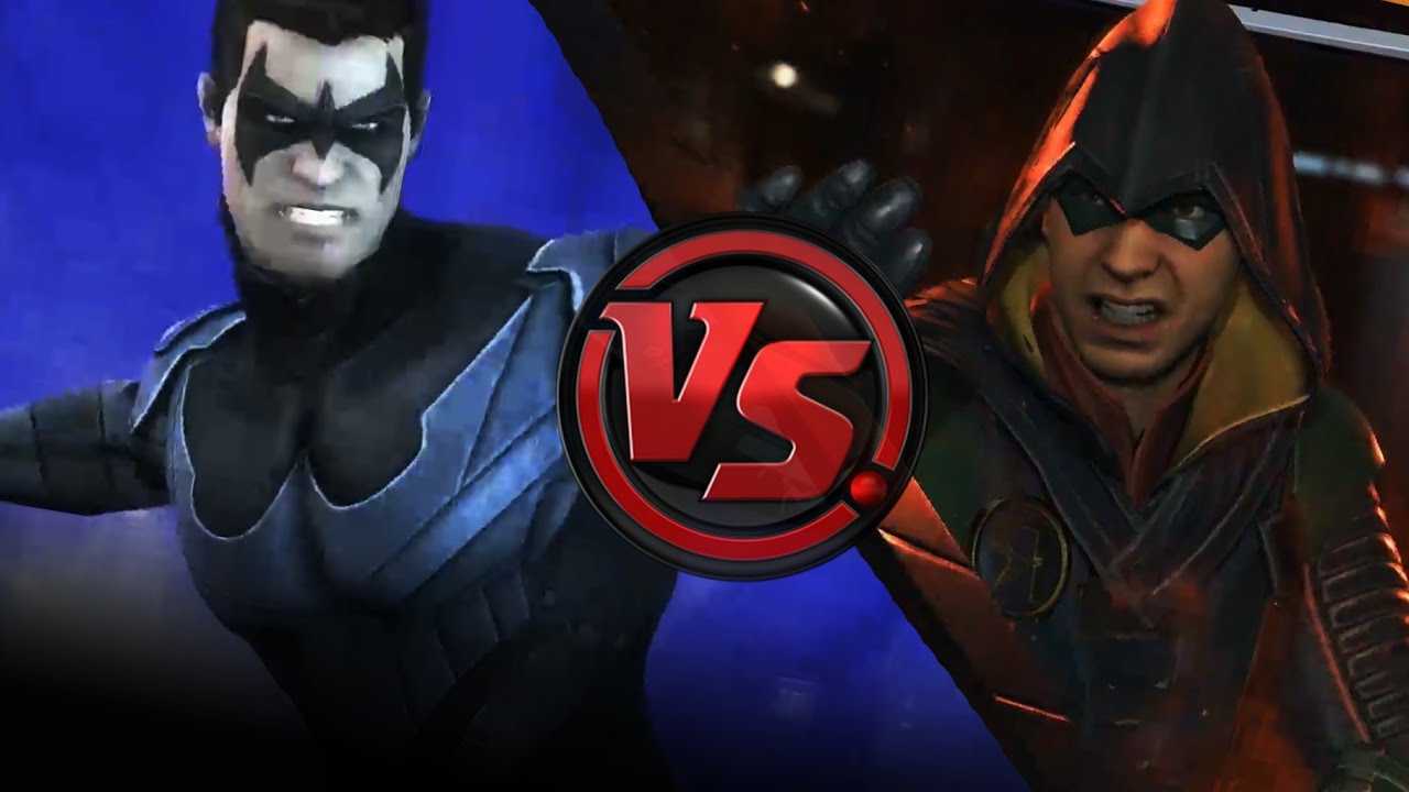 Damien Wayne vs Dick Grayson - Comparison Injustice Gods Among Us & Injustice 2 (Nightwing vs Robin)