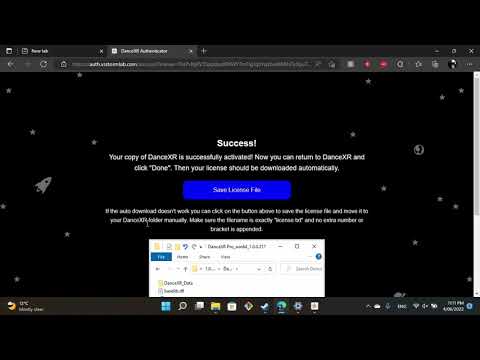 DanceXR Beginner's Guide: Activation