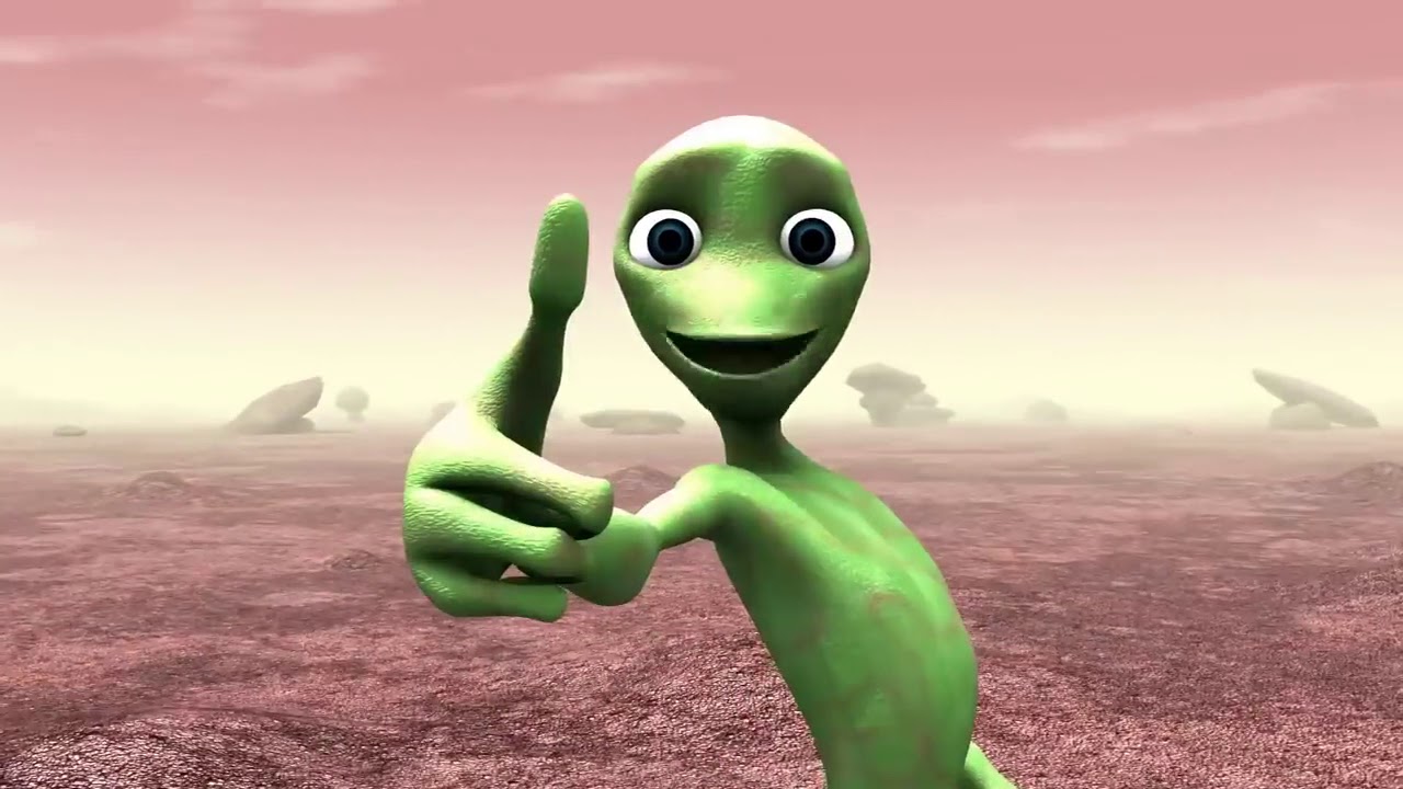 Dancing alien singing