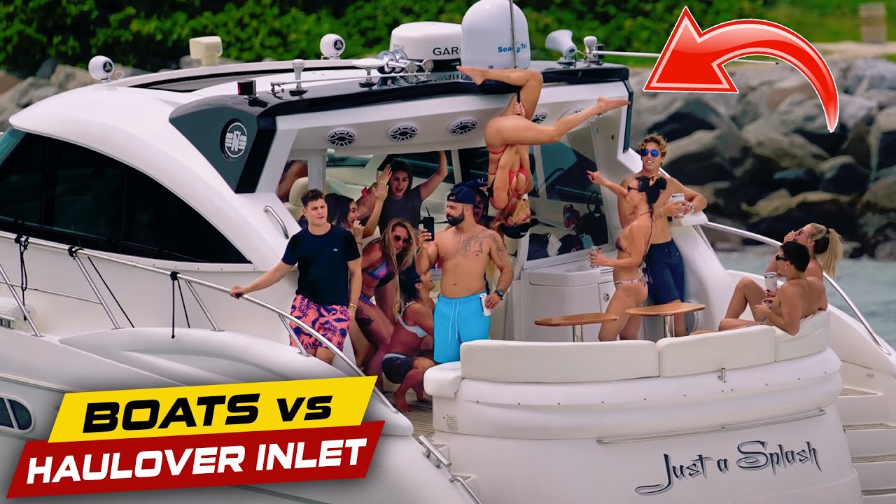 DANCING ON A YACHT AT HAULOVER ?? | Boats vs Haulover Inlet