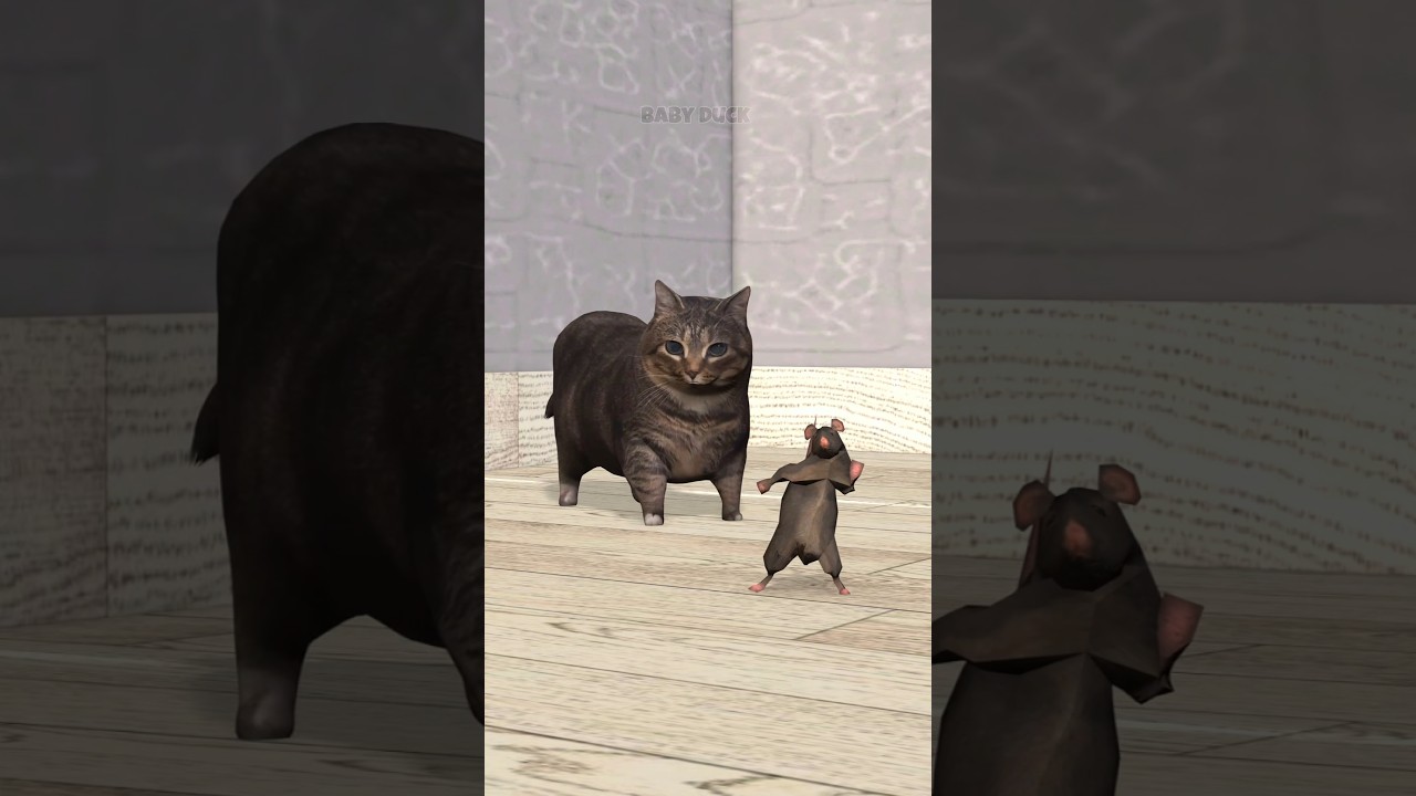 Dancing Rat vs OIIA Cat 🗿 #shorts #babyduck