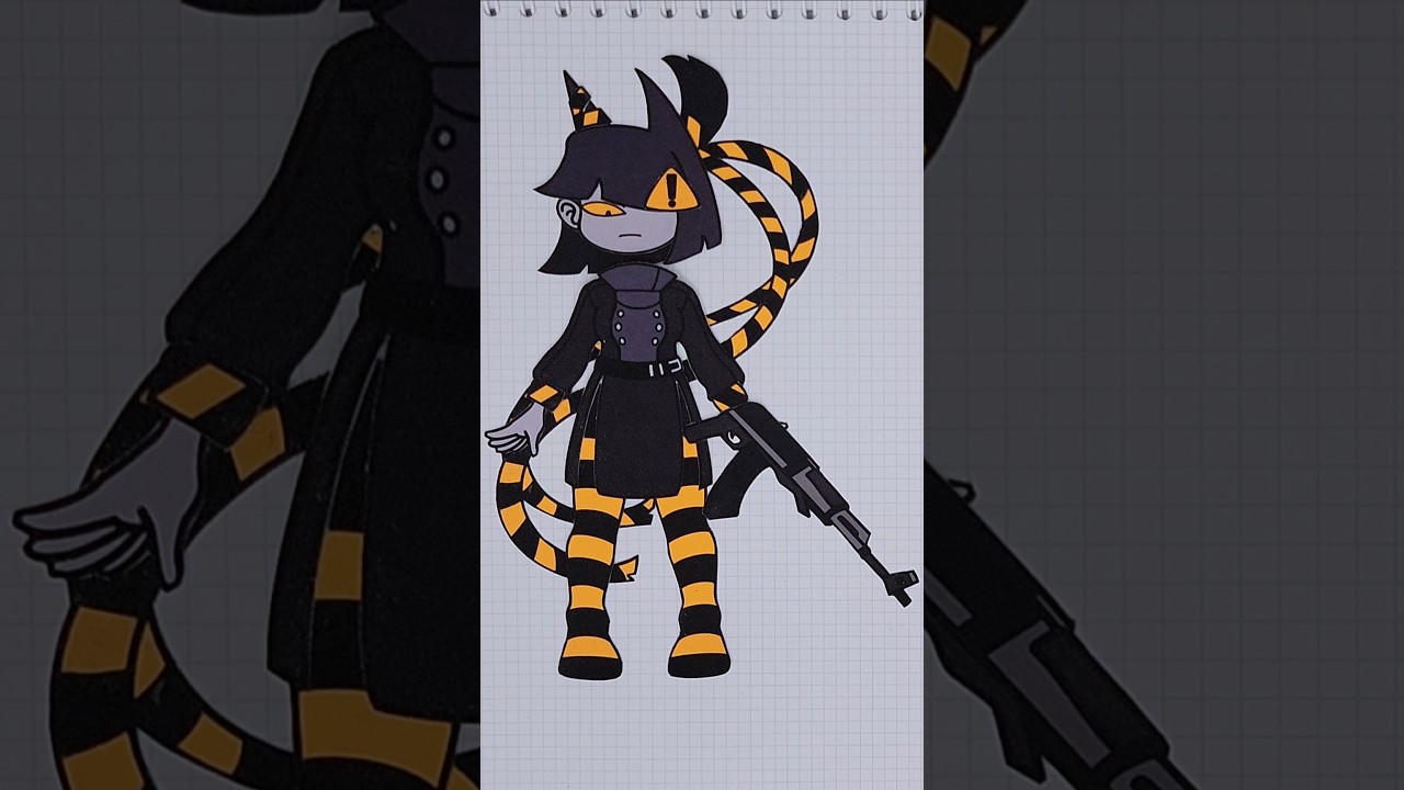 ⚠️Danger Bloomie⚠️ Paper Doll ✂ DIY Sticker! So Cool ✨ Part.2 #paperdiy #paperdoll #stickerDIY #fpe