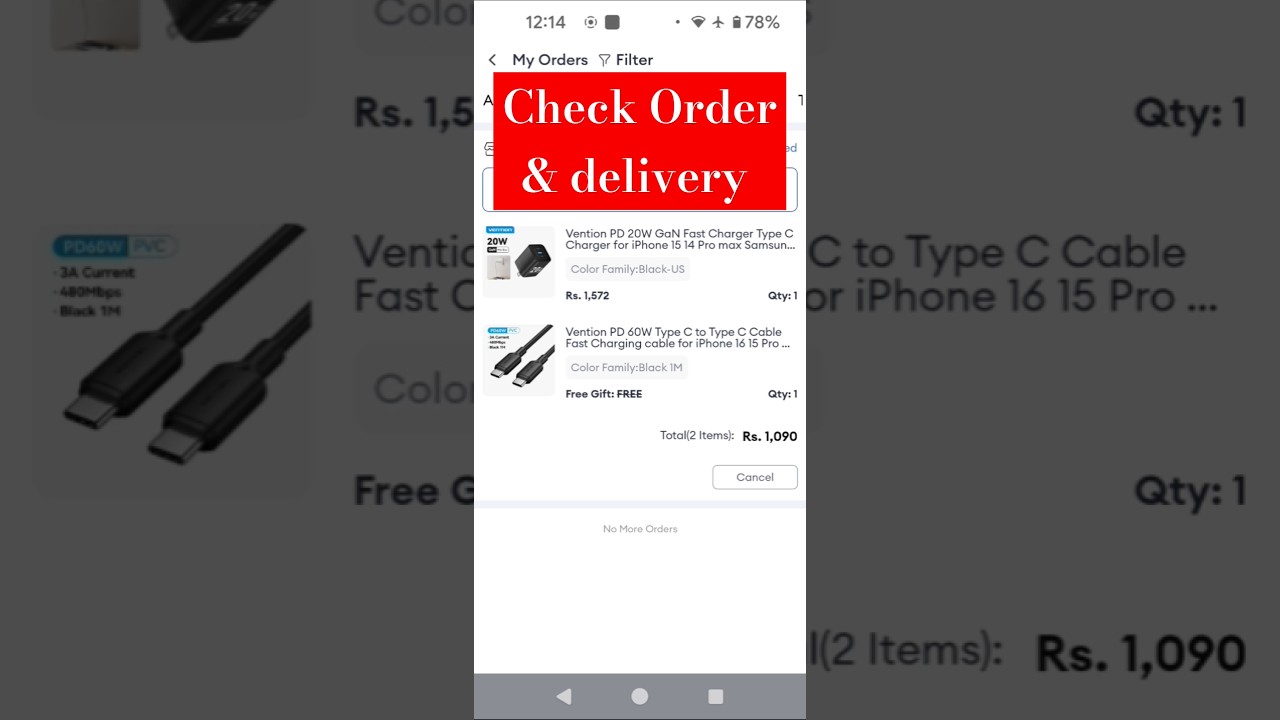 DARAZ.PK order and delivery check 💯😱 #daraz #voucher #order