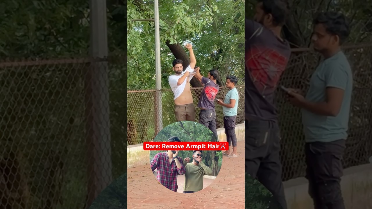 Dare: Remove Armpit Hair😂😂 #viralvideos