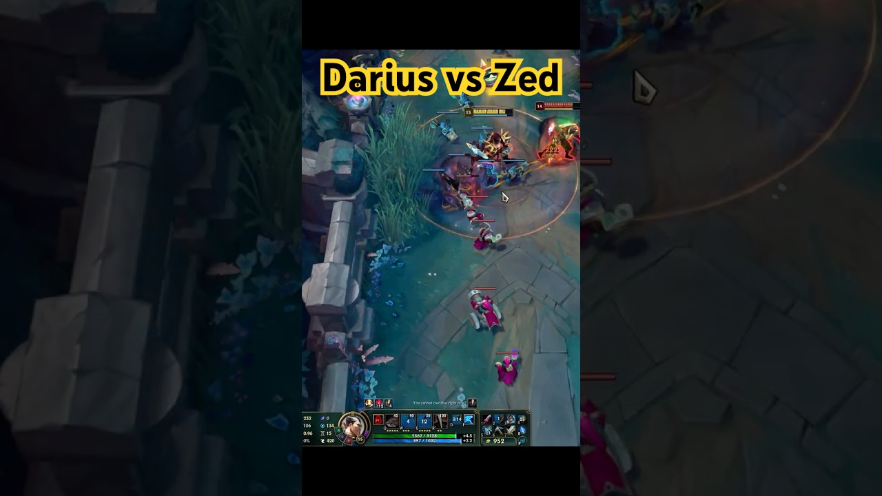 Darius vs Zed#lol #riot #lolshorts #gaming #noxus #1v1 #darius #zed #shorts #lofi #league #toplane