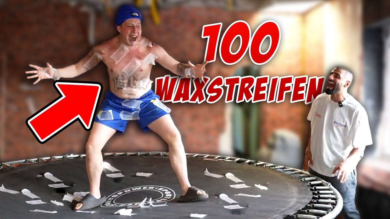 DAS SCHAFFST DU NIE (Trampolin vs 100 Waxstreifen)