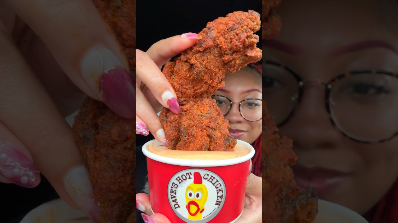Dave’s Hot Chicken 🐔 #mukbang