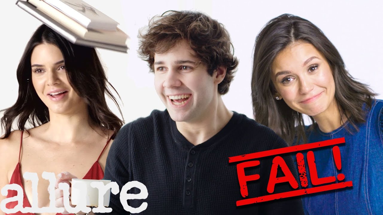David Dobrik, Kendall Jenner and More Celebs Try 9 Things: Bloopers | Allure