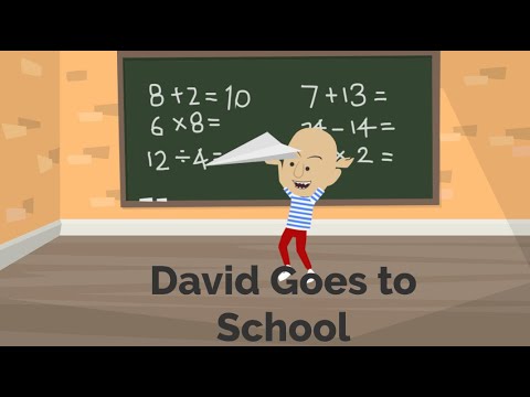 David Goes To School ANIMATED  VIDEO