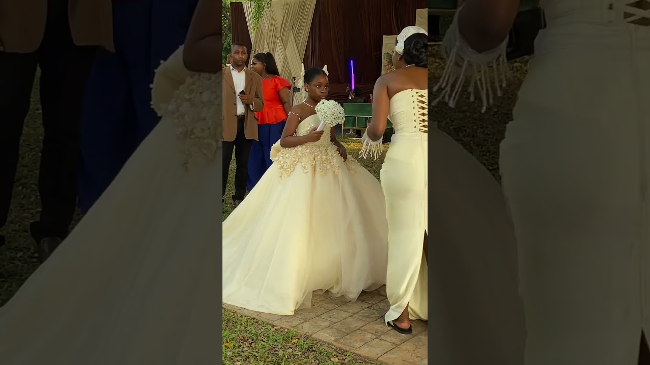 DAVIDO’S DAUGHTER, IMADE ADELEKE AS THE LITTLE BRIDE AT PRICILLA OJO WHITE WEDDING