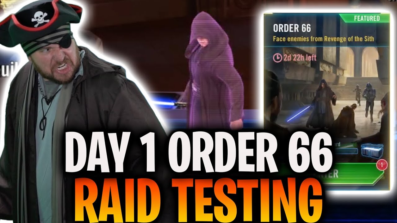 Day 1 Order 66 Raid Testing LIVE - All Teams MAX Score! - Star Wars: Galaxy of Heroes