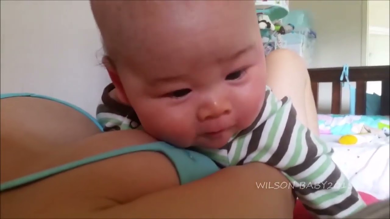 day86 wilson hungry baby crying that evening hes drunk on milk vlog
