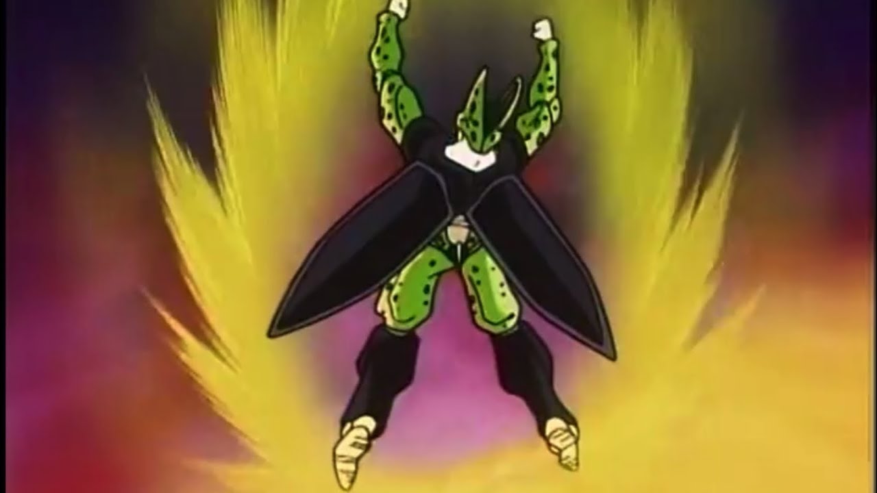 DBZ Cell explains how he survived the Explosion - original funi dub