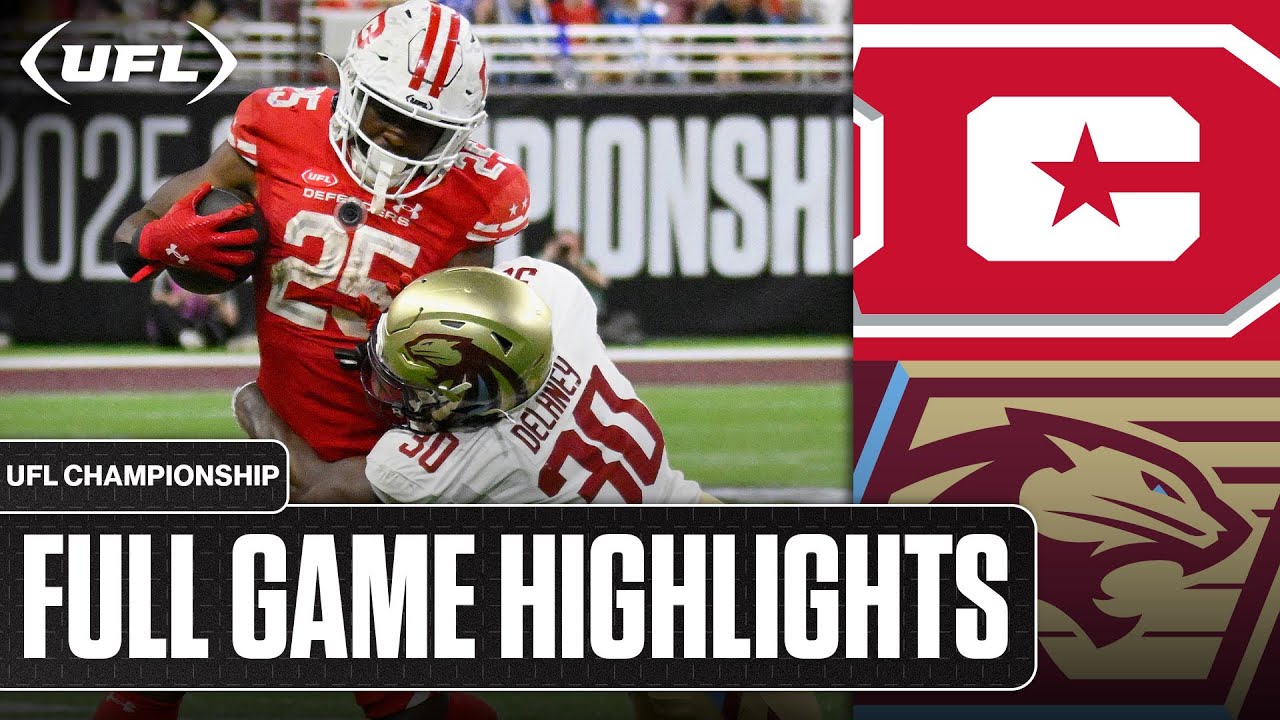 DC Defenders vs. Michigan Panthers UFL Championship Highlights | United Football League