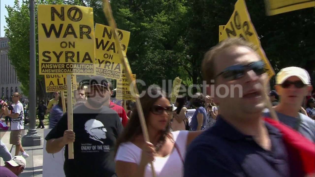 DC: PROTEST AGAINST MILITARY ACTION IN SYRIA