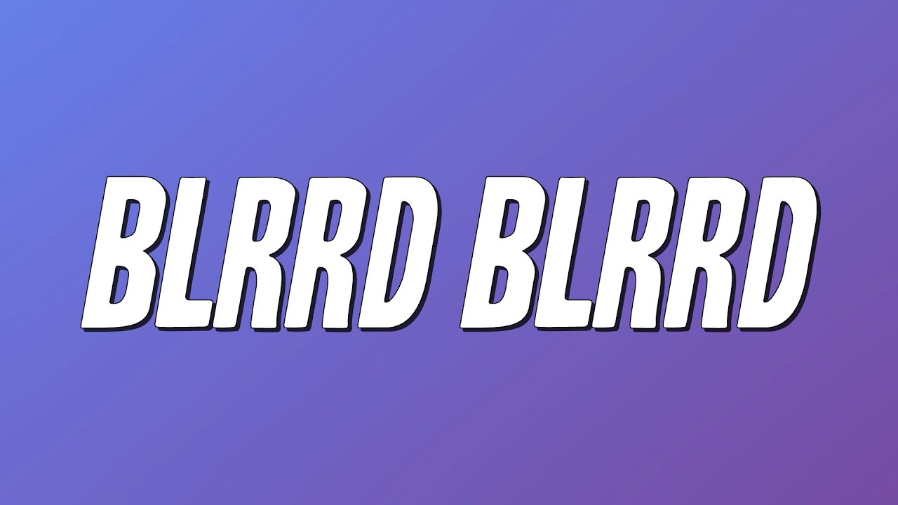 DD Osama - BLRRD BLRRD (Lyrics)