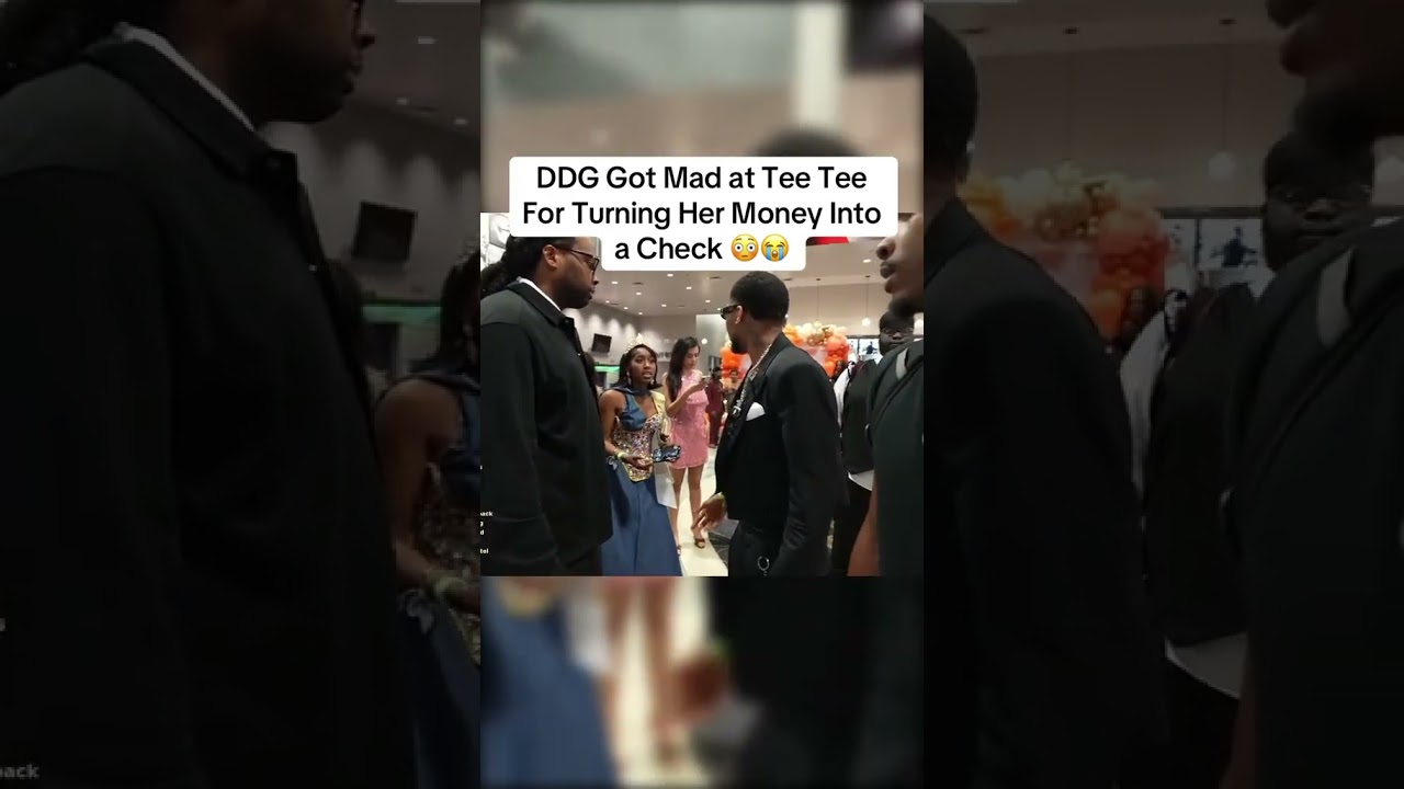 DDG Got Mad at Tee Tee For Turning Her Money Into a Check 😳😭 #ddg #teetee #fyp #streamerprom