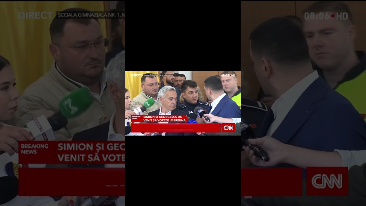 De ce au fost dați afară din secția de vot Georgescu și Simion când au vrut să facă declarații