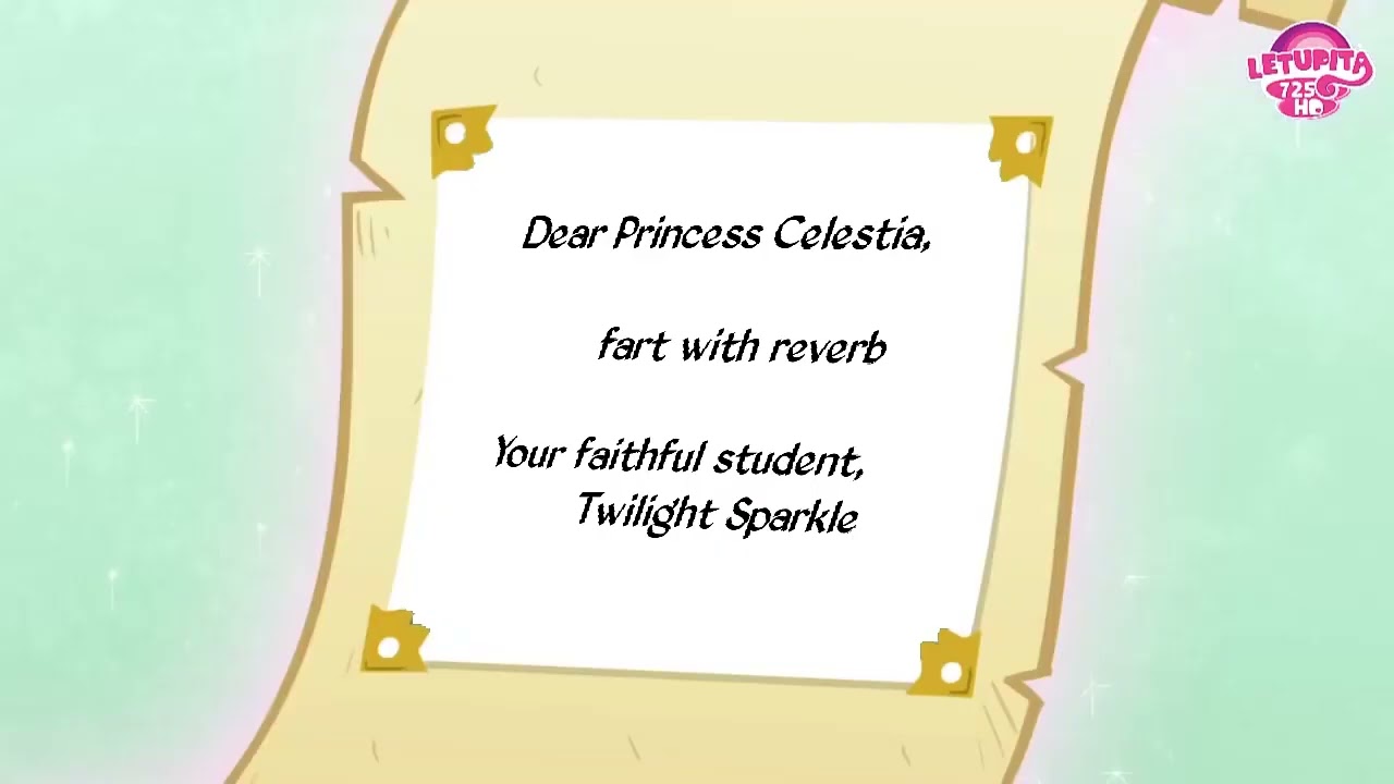 Dear Princess Celestia... fart with reverb