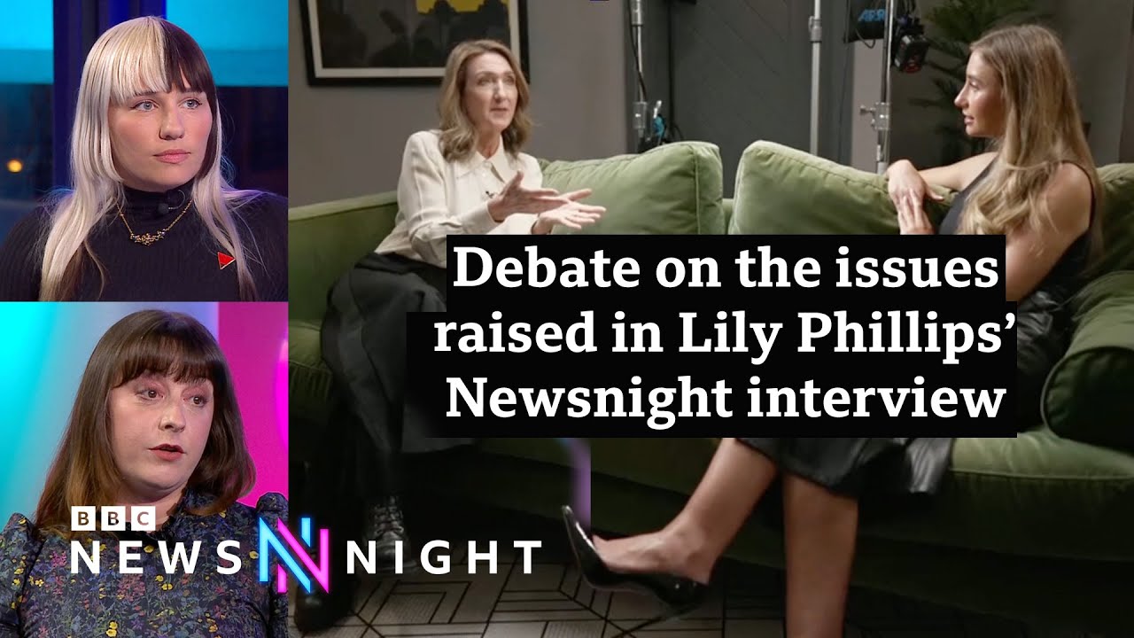 Debate on the issues raised in Lily Phillips’ Newsnight interview