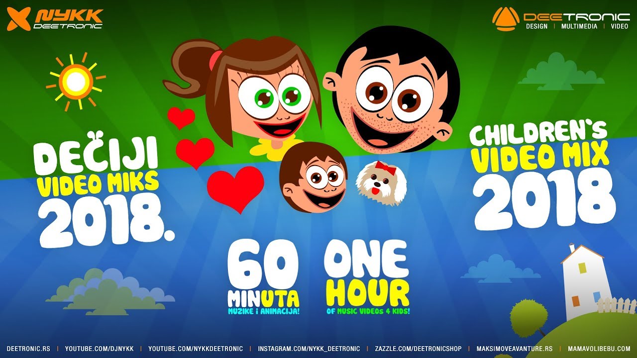 Deciji Video Mix 2018 2019 | Hit Cartoon Songs & Nursery Rhymes for Kids by Nykk Deetronic