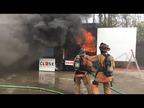 Deck the Halls for Fire Safety MFD Fire Burn Demo December 11