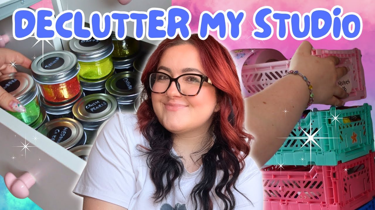 Declutter My Studio With Me! - Satisfying ASMR