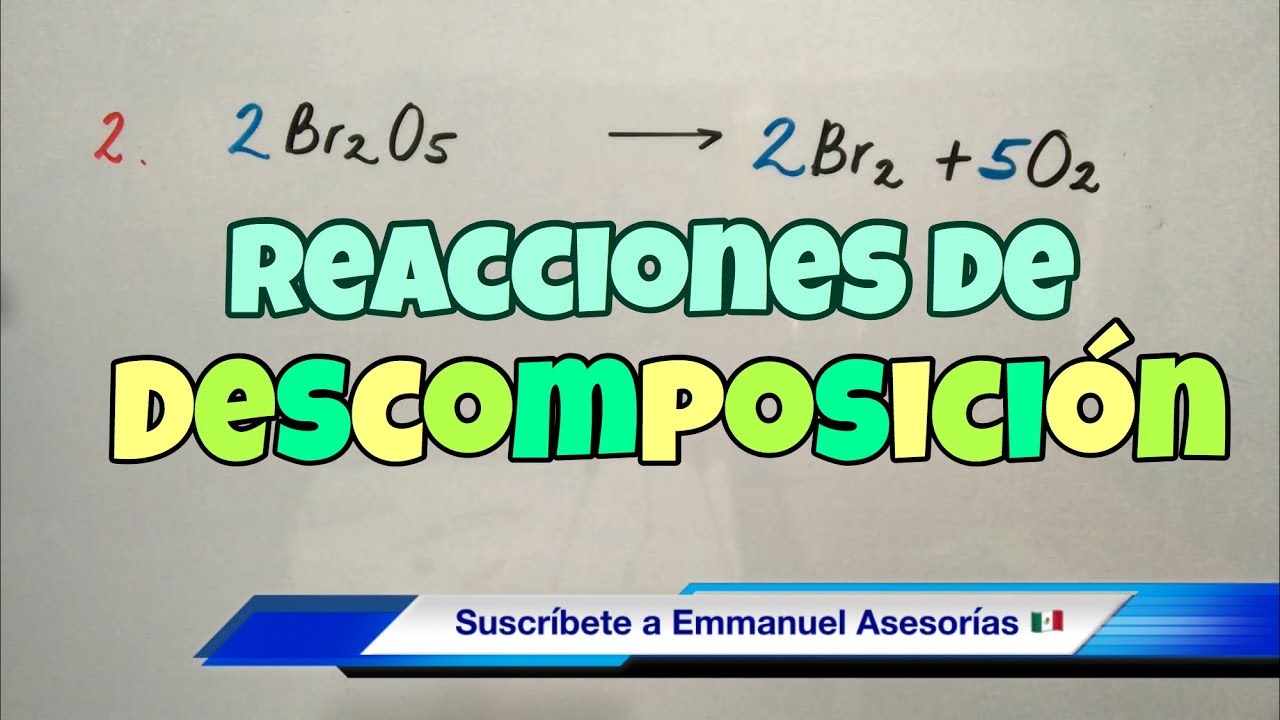 DECOMPOSITION reactions (step by step)