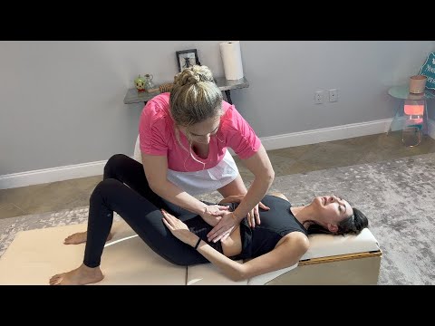 DEEP CRUNCHES that Took Her Breath Away! - Diaphragmatic Release for Upset Stomach