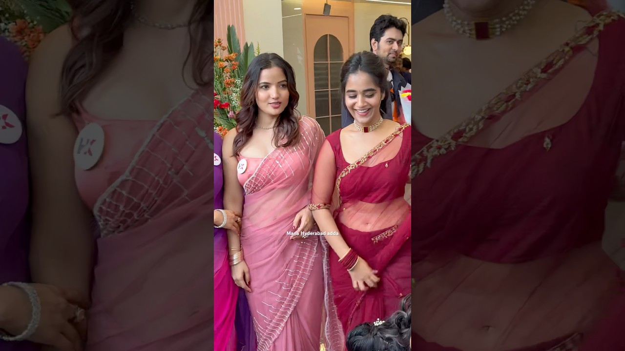 Deepthi Sunaina Stunning Visuals at HK Hospital opening ceremony #deepthisunaina #sirihanumanth