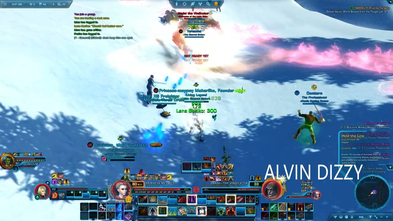 Defeated Jaadel the Vindicator DVL Boss in Alderaan for Ancient Enemies Returned VI Prinsesa Meymey