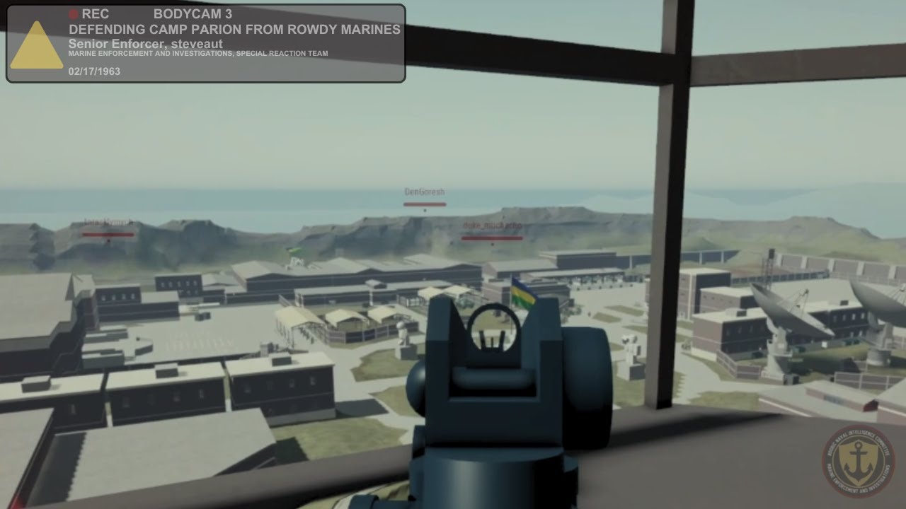DEFENDING CAMP PARION FROM ROWDY MARINES
