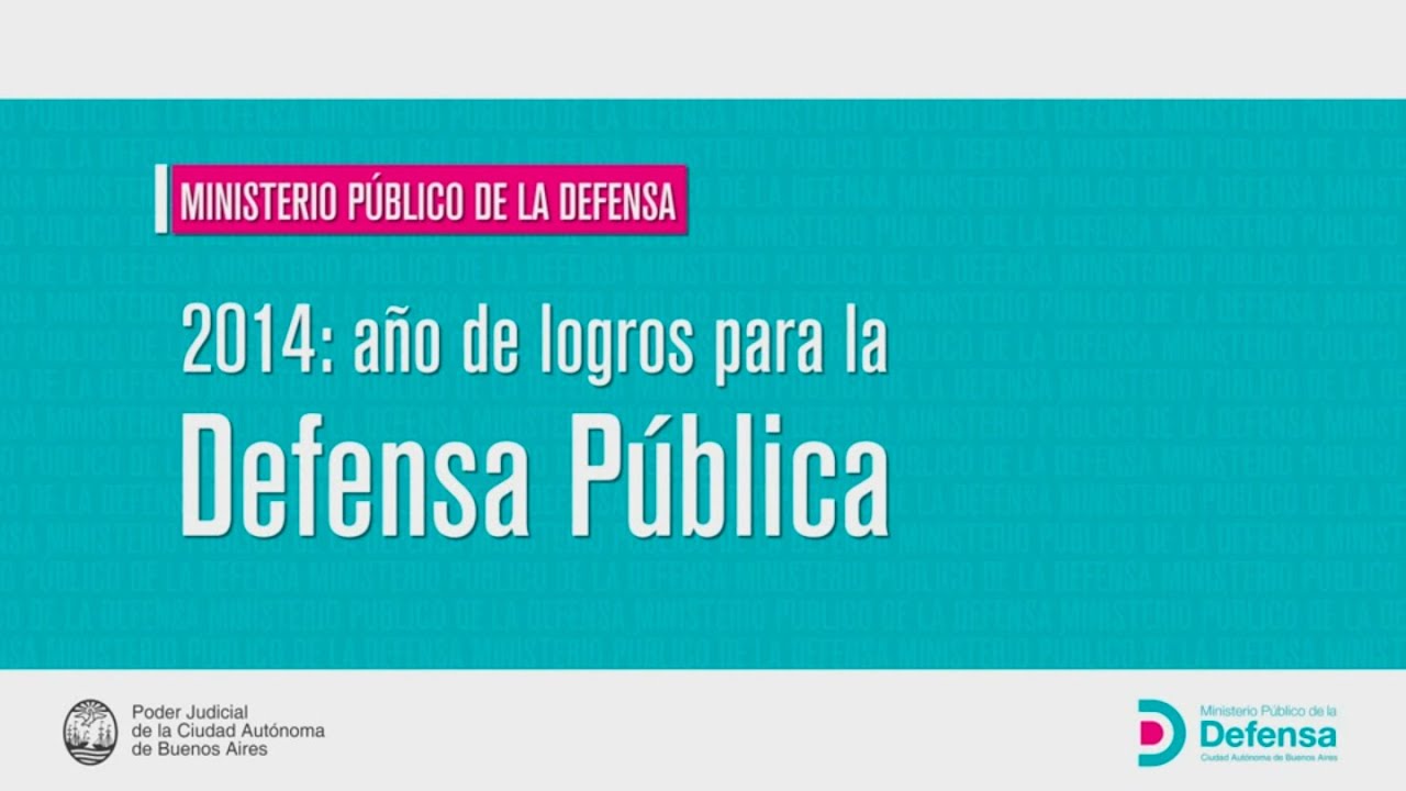 Defensa Pública 2014 - Síntesis de actividades