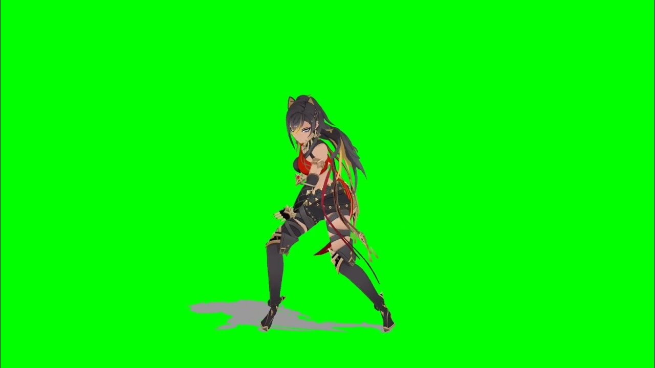 Dehya Rock n roll [MMD] Green screen 💚💚#genshinimpact#genshin#genshinedit#mmd#mmdshorts#mmdウマ娘