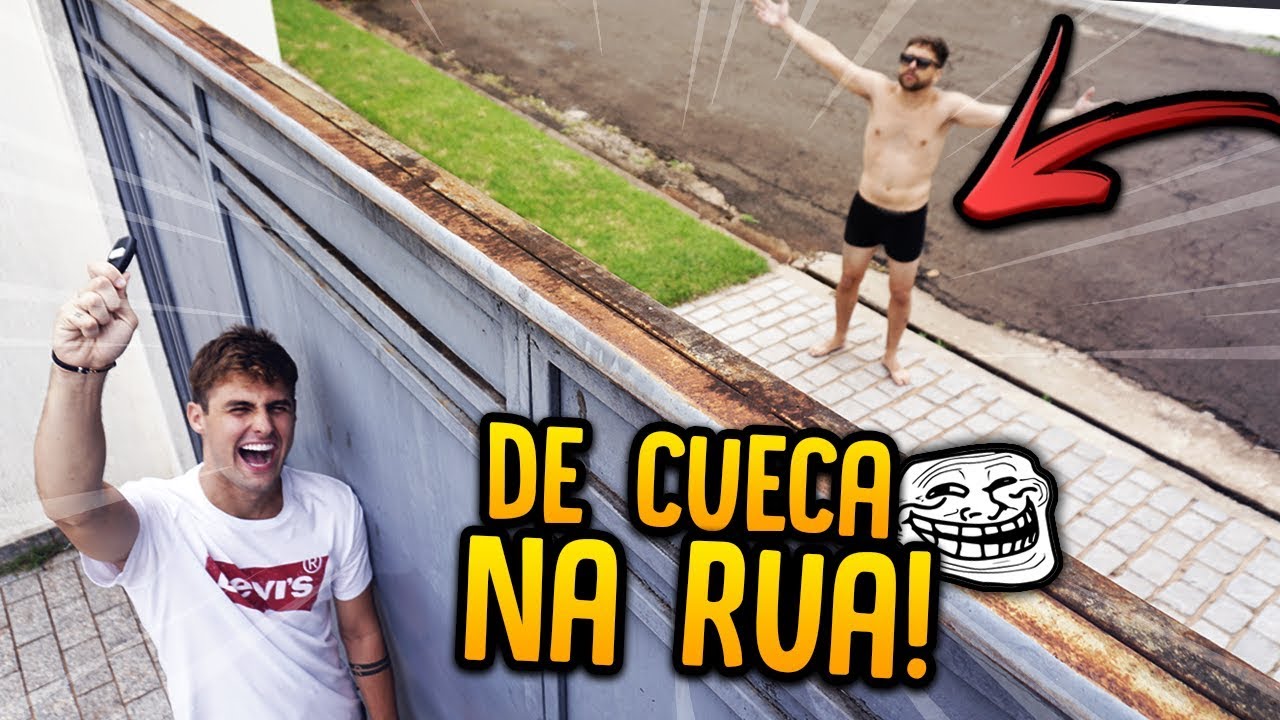 DEIXEI MEU AMIGO DE CUECA NA RUA!! - TROLLANDO MEU AMIGO [ REZENDE EVIL ]