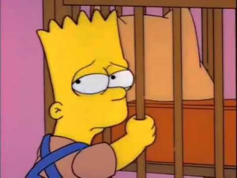 Deja al BEBE con su pequeña cuna - Los Simpsons