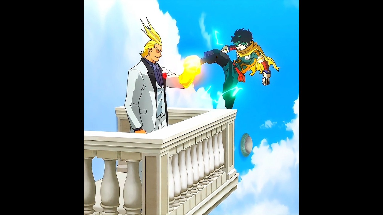Deku vs Dark Might 