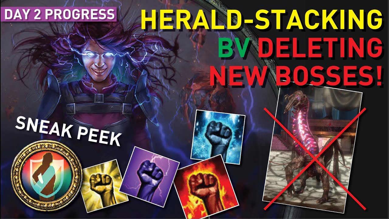 Deleting NEW ATLAS BOSSES with my【Heraldmentalist BV】! Build doing pretty good | Day 2 Progress 3.26