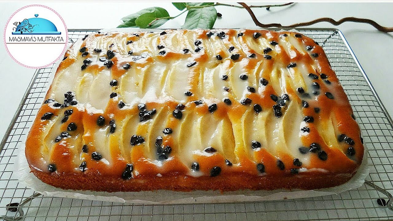 DELICIOUS APPLE CAKE WITH SAUCE🔝 ONLY A FEW INGREDIENTS! #Masmavi3mutfakta