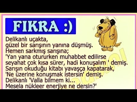 DELİKANLI İLE SARIŞIN KIZIN KOMİK HİKAYESİ