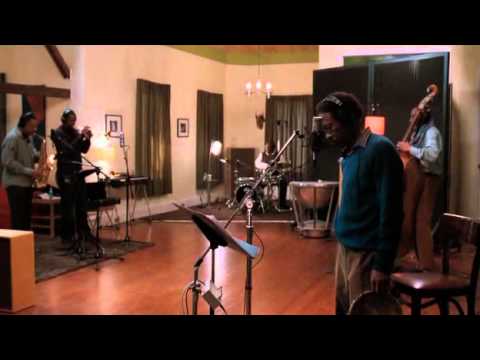Delmond and Big Chief Albert in the studio - 
