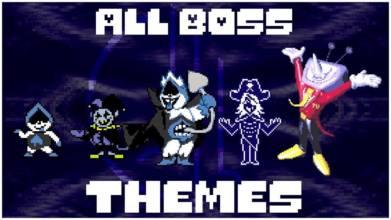 Deltarune Chapter 1-2-3-4- All Boss Themes (SPOILERS)