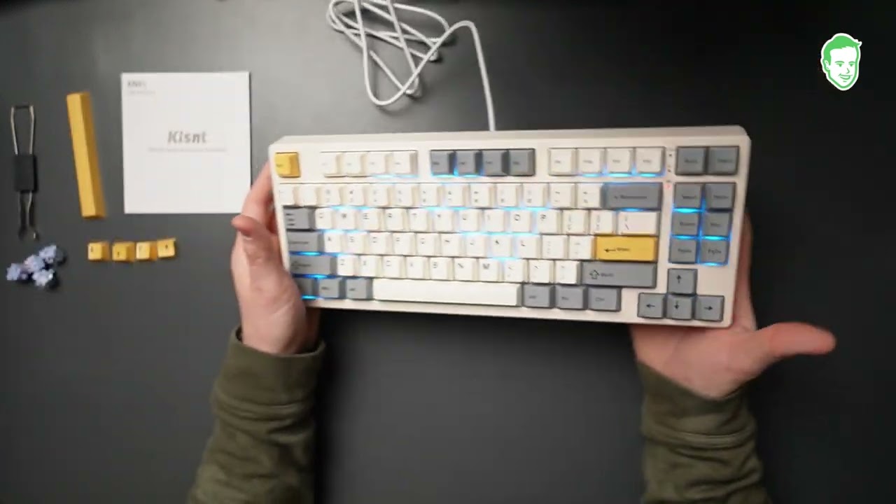 Demo of the Kisnt 85 Key Mechanical Keyboard