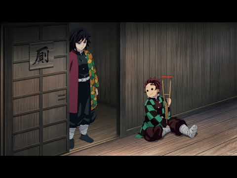 Demon Slayer - Tanjiro saying Mr Giyu nonstop English Dubbed