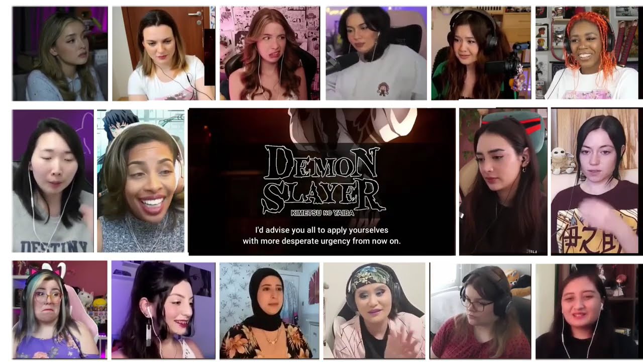 Demon Slayer Season 3 Episode 1 Girls Reaction Mashup | Swordsmith VillageArc Ep 1