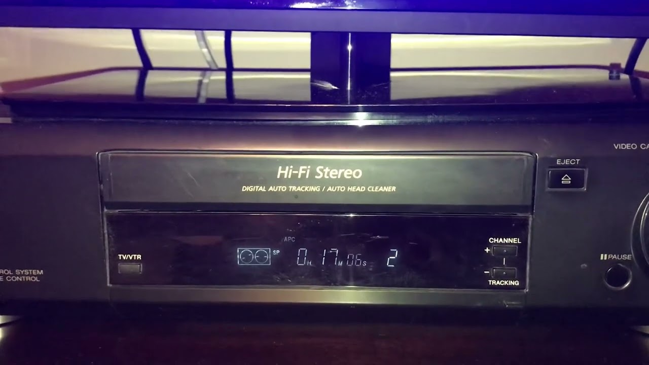Demonstration On My Black Sony VCR On My Disney’s SAS The Bare Necessities 1987 Canadian VHS