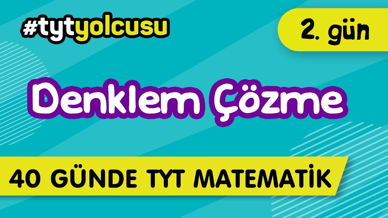 DENKLEM ÇÖZME  (2/40) |  TYT Uçuş Kampı  #2021yolcusu  |  ŞENOL HOCA