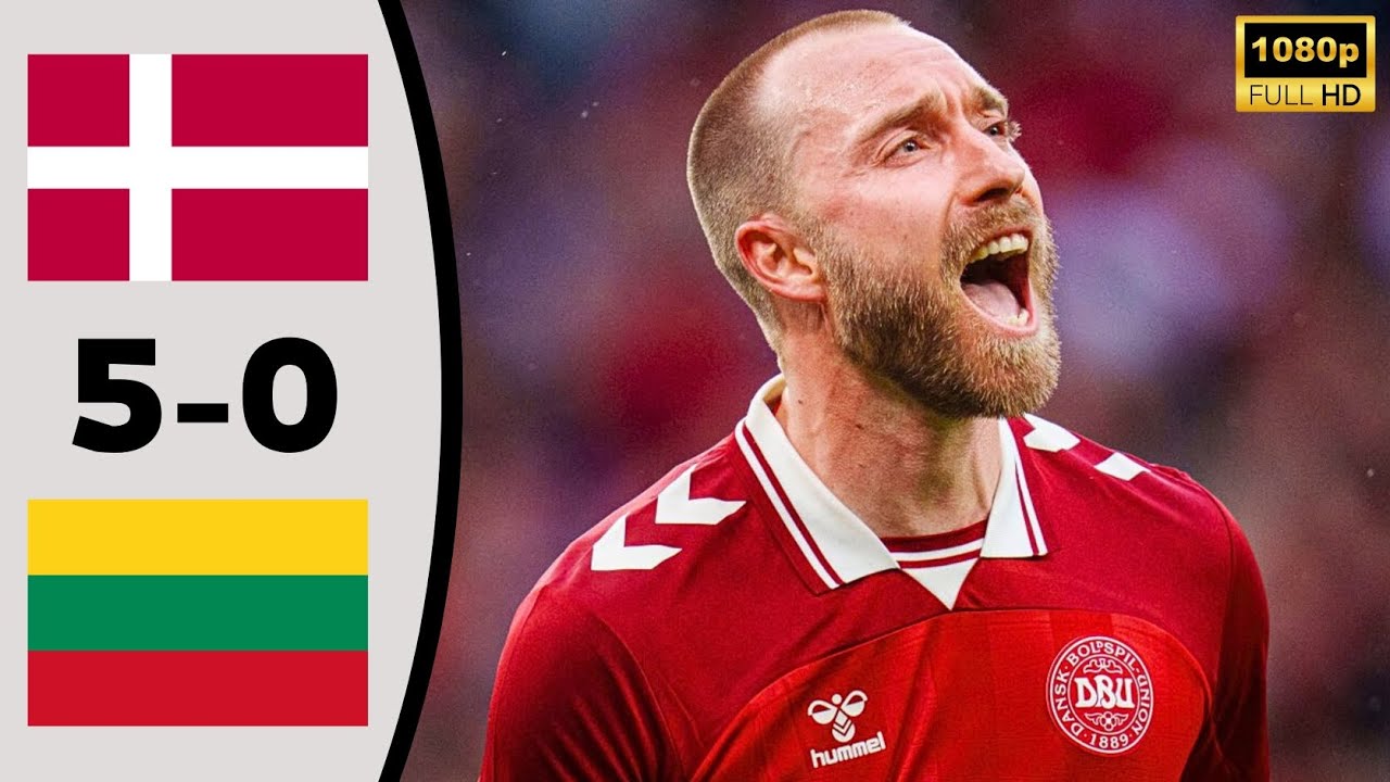 Denmark Vs Lithuania 5-0 | EXTENDED HIGHLIGHTS | Friendly | Christian Eriksen