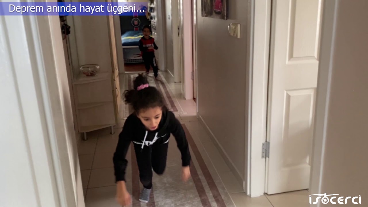 Deprem anında hayat üçgeni kısa video