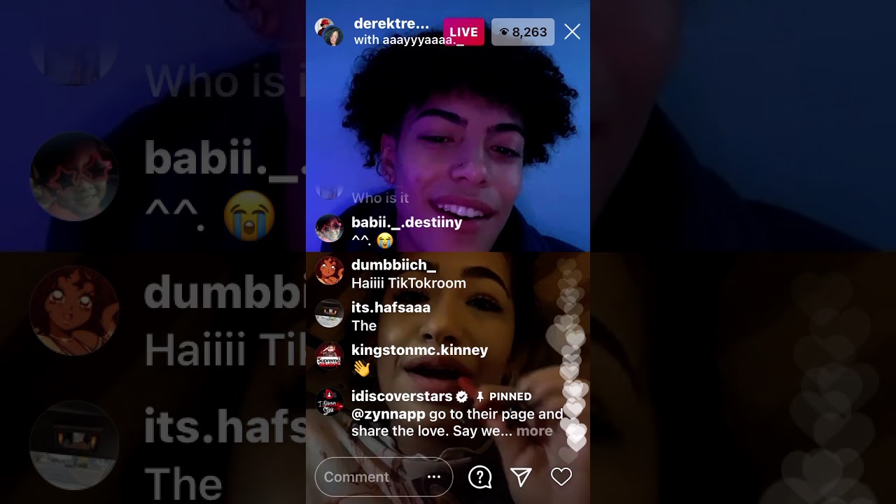 Derektrendz and Aya Instagram Live (01-07-21)
